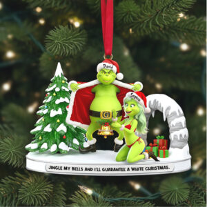 Jingle My Bells Grinch & Sophia Novelty Christmas Ornament