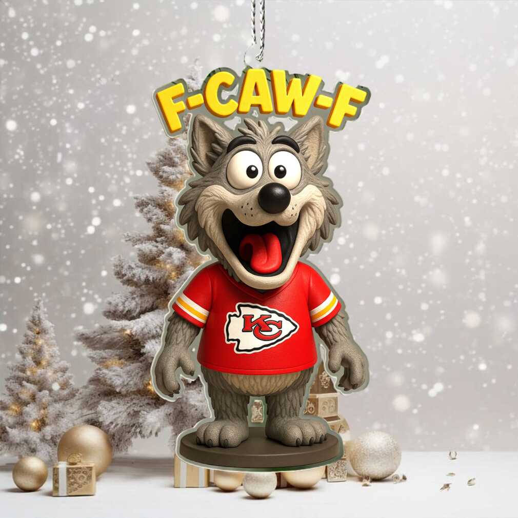 K.C. Wolf F CAW F Kansas City Chiefs Holiday Ornament K.C. Wolf F CAW F Kansas City Chiefs Holiday Ornament