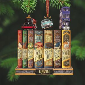 Kevin's Magical Library Harry Potter Ornament