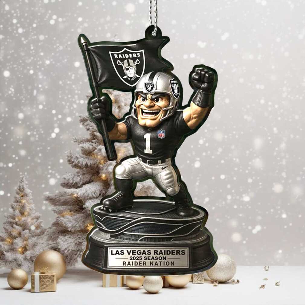Las Vegas Raiders 2025 Season Player Ornament Las Vegas Raiders 2025 Season Player Ornament