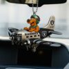 Rick and Morty in Indianapolis Colts Airplane Car Ornament Rick and Morty in Indianapolis Colts Airplane Car Ornament