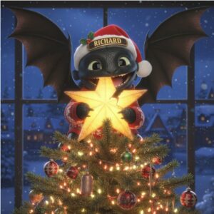 Light Fury & Toothless Holiday Star Ornament