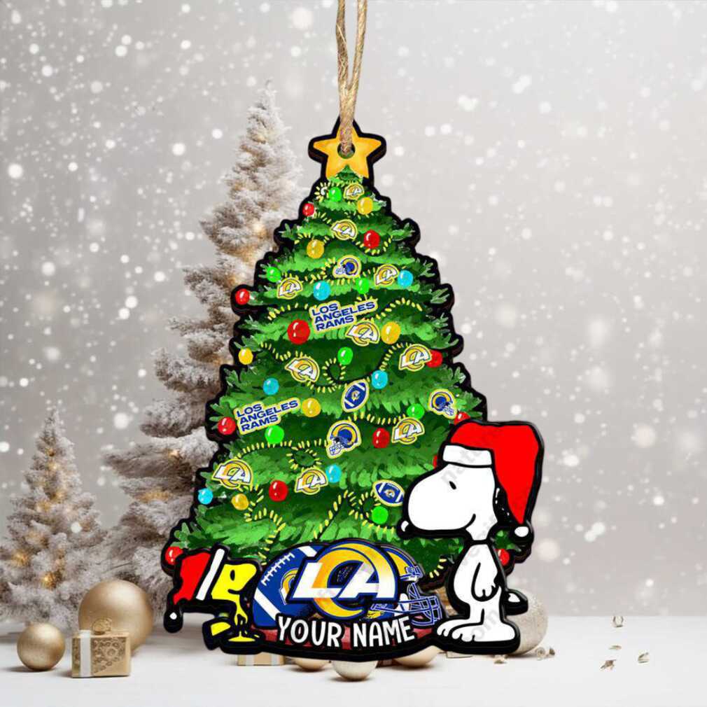 Los Angeles Rams Custom Snoopy Peanuts Christmas Ornament Xmas Tree Decorations Los Angeles Rams Custom Snoopy Peanuts Christmas Ornament Xmas Tree Decorations