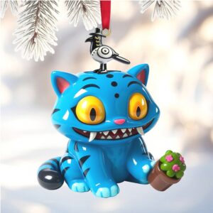 Lucas the Blue Cat Christmas Ornament