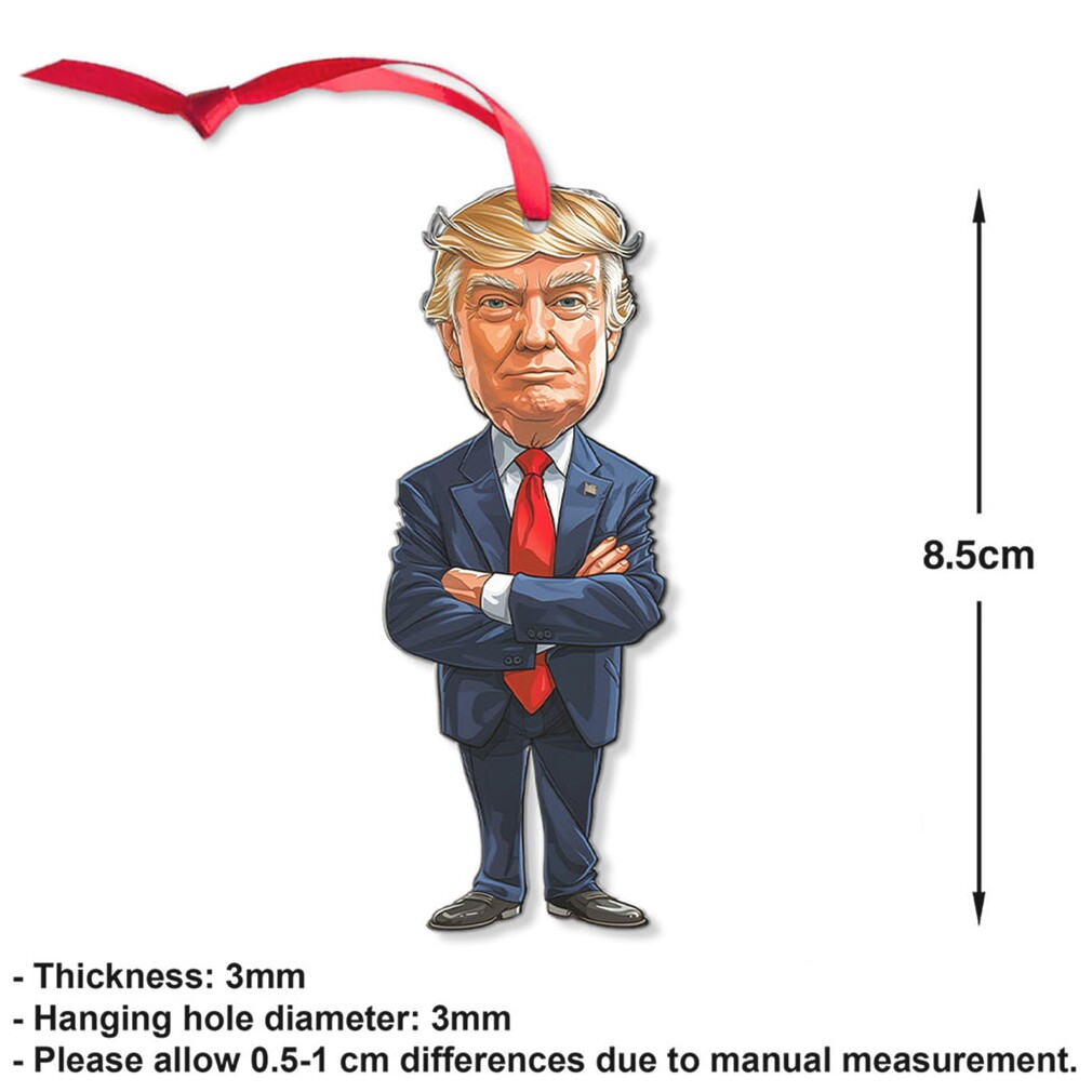 Make America Great Again, Trump’s Signature Pose, Christmas Trump Acrylic Ornament Perfect for Car & Christmas Tree Decor Make America Great Again, Trump’s Signature Pose, Christmas Trump Acrylic Ornament Perfect for Car & Christmas Tree Decor