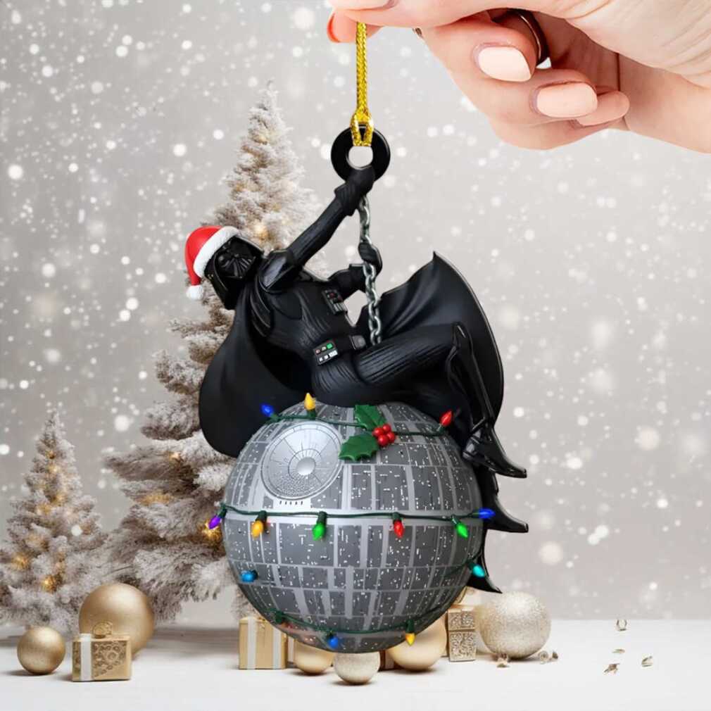 May the Christmas Be With You Darth Vader Death Star Ornament May the Christmas Be With You Darth Vader Death Star Ornament