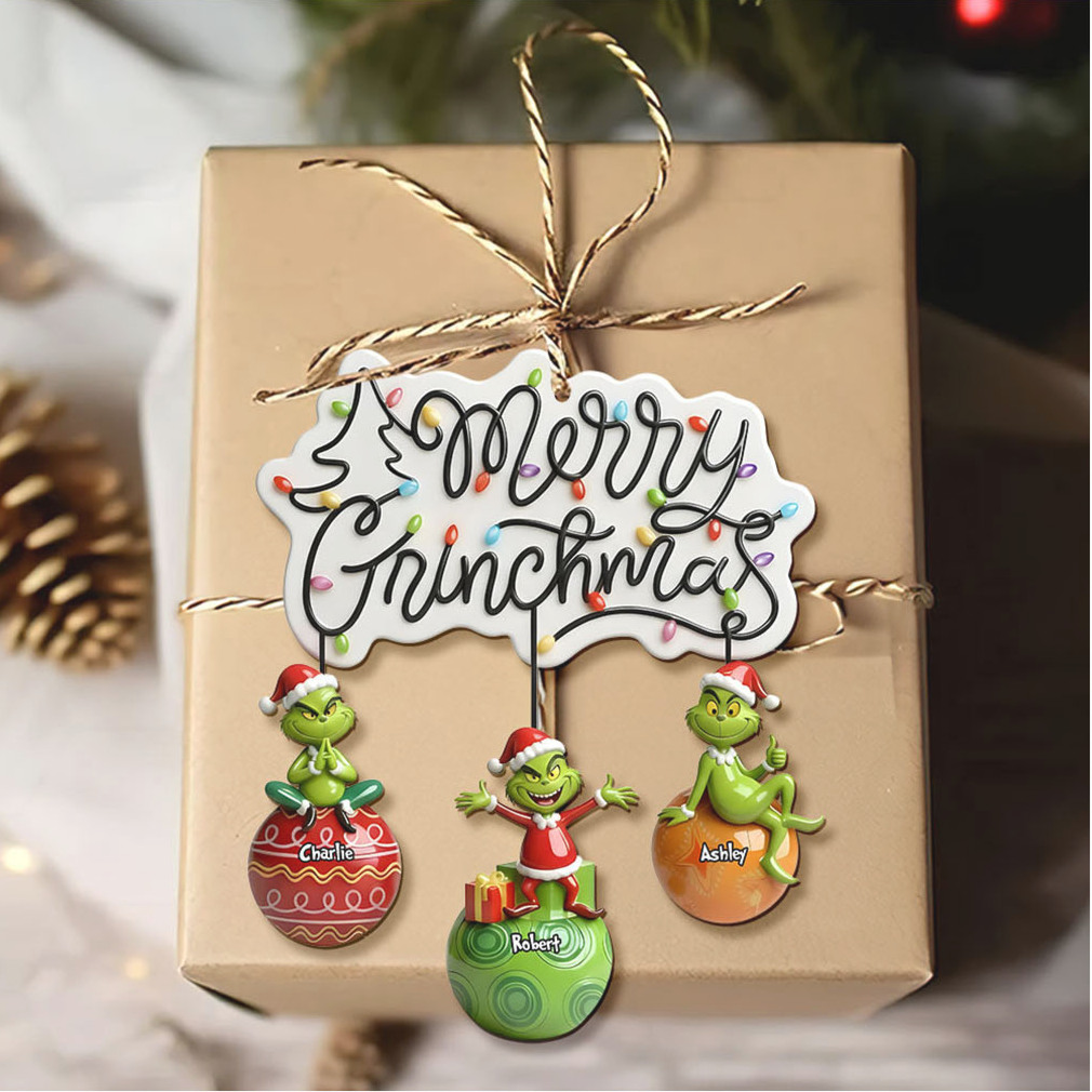 Merry Grinchmas Personalized Family Ornament Merry Grinchmas Personalized Family Ornament
