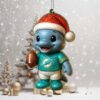 Miami Dolphins NFL Holiday Cheer Logo Ornament Miami Dolphins NFL Holiday Cheer Logo Ornament