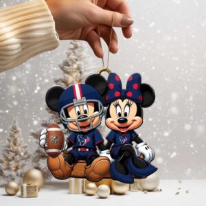 Mickey and Minnie Mouse Dallas Cowboys Christmas Ornament