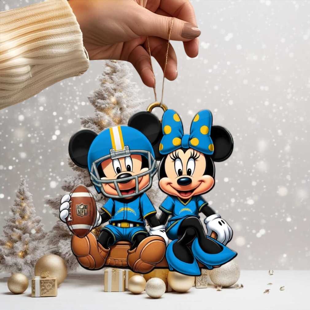 Mickey and Minnie Mouse NFL Christmas Ornament Mickey and Minnie Mouse NFL Christmas Ornament