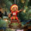 Custom Football Fan Ornament with Name and Number Custom Football Fan Ornament with Name and Number