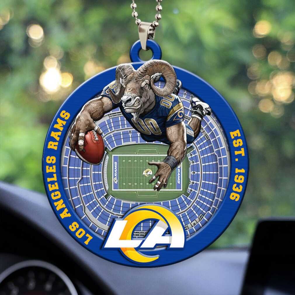 NFL Los Angeles Rams Football Mascot Christmas Ornament NFL Los Angeles Rams Football Mascot Christmas Ornament
