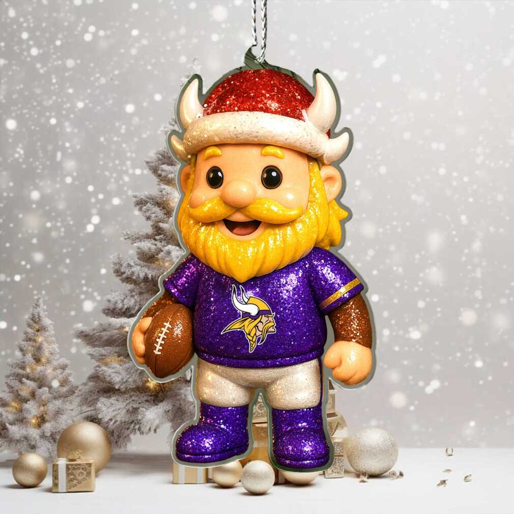 NFL Minnesota Vikings Santa Fan Christmas Ornament NFL Minnesota Vikings Santa Fan Christmas Ornament