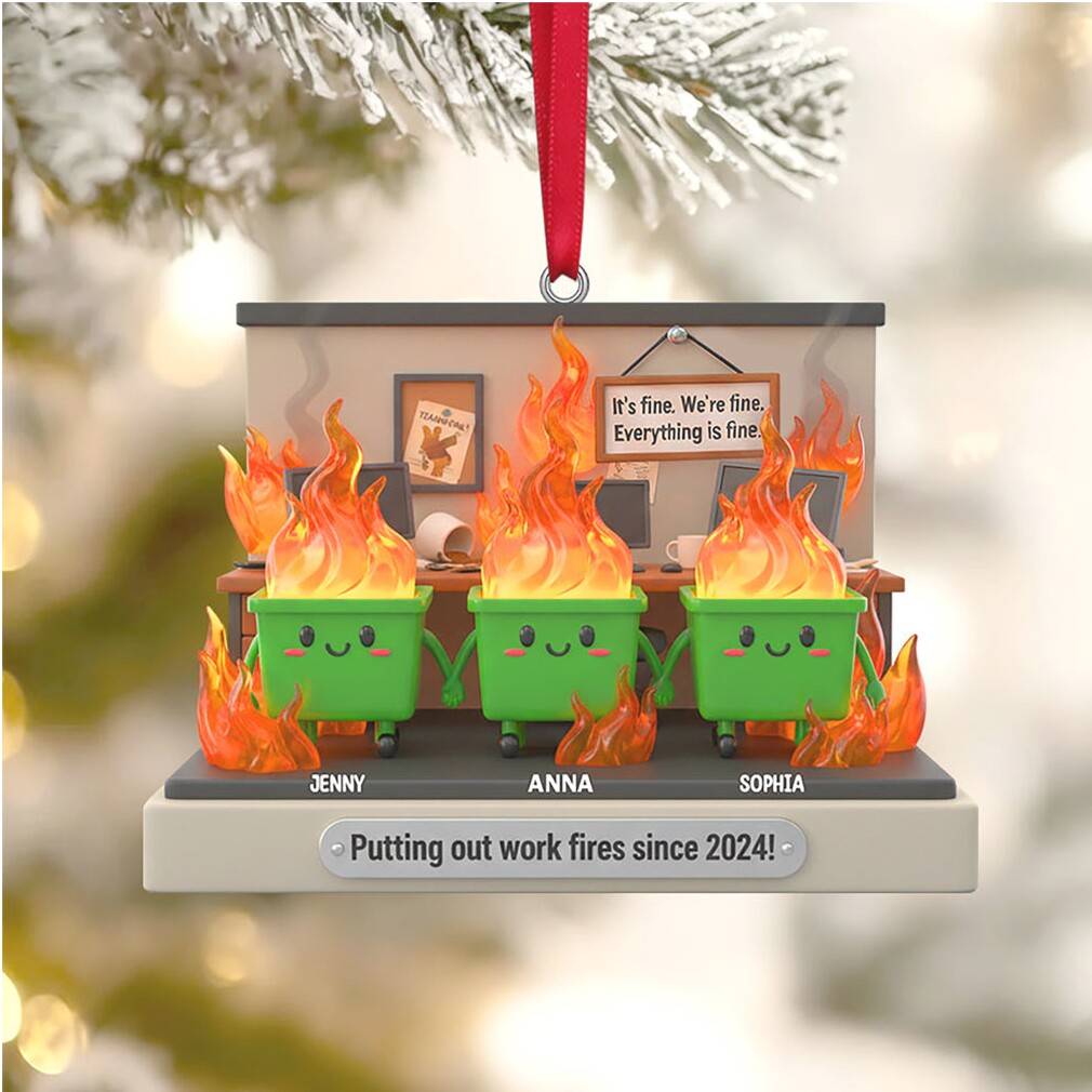 Office Stress Everything is Fine Custom Ornament Office Stress Everything is Fine Custom Ornament