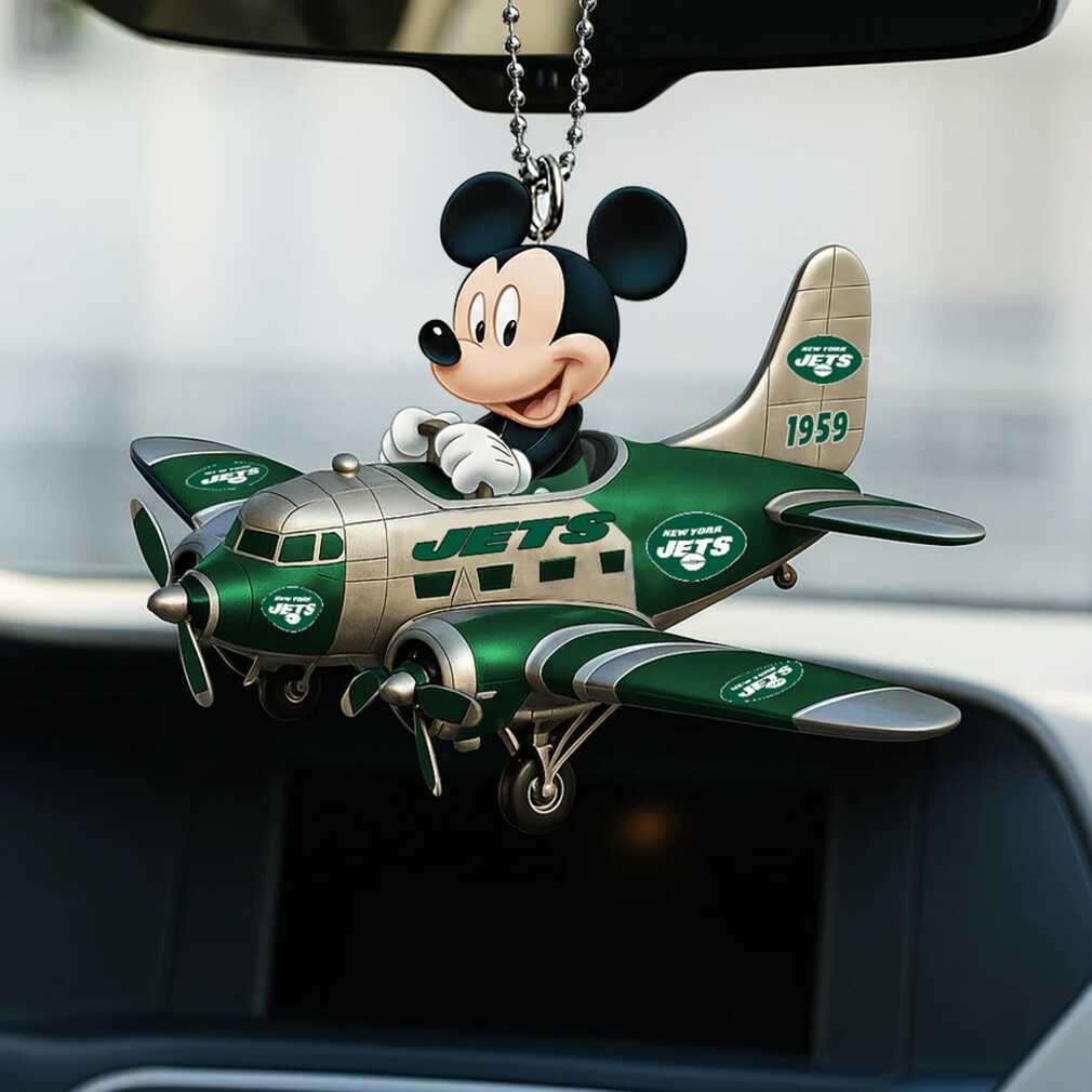Official NFL New York Jets Mickey Mouse Ornament Official NFL New York Jets Mickey Mouse Ornament