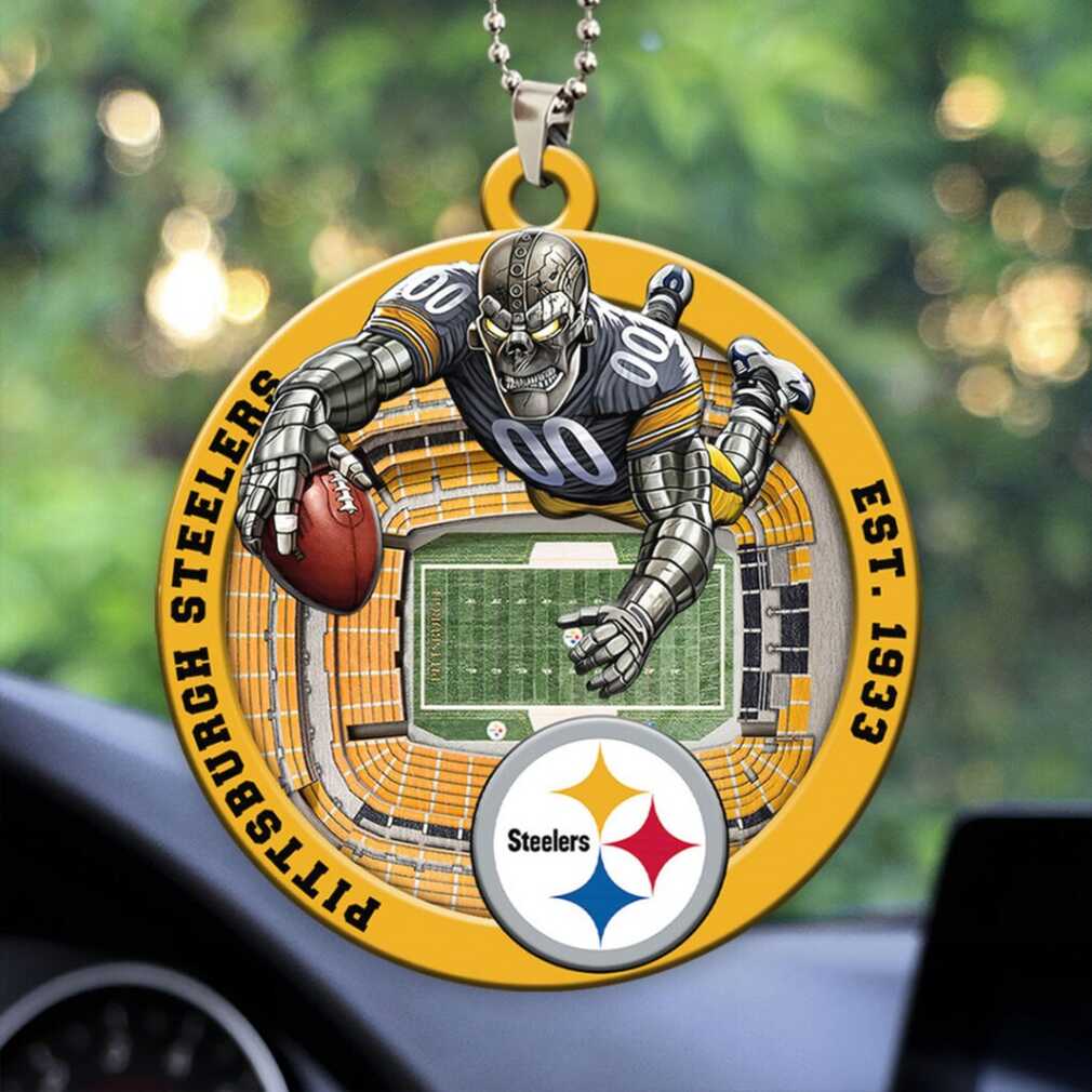 Official NFL Pittsburgh Steelers Mech Player Car Ornament Official NFL Pittsburgh Steelers Mech Player Car Ornament