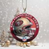 Personalized Santa Football Sleigh Christmas Ornament Custom Name & Number #54 Personalized Santa Football Sleigh Christmas Ornament Custom Name & Number #54