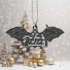 Ozzy Osbourne 1948 2025 Bat Wing Cross Ornament Keychain Ozzy Osbourne 1948 2025 Bat Wing Cross Ornament Keychain