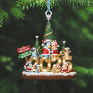 Pawfect Family Adventure Ornament Personalized Gifts For Family 02PATA141025