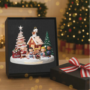 Peanuts Gang Good Books Make Good Friends Personalized Christmas Ornament