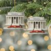 Custom Trump 2025 Christmas Ceramic Ornament 47th President MAGA Ornament Patriotic Republican Tree Decoration Trump Supporter Gift Custom Trump 2025 Christmas Ceramic Ornament 47th President MAGA Ornament Patriotic Republican Tree Decoration Trump Supporter Gift