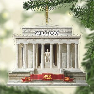 Personalized 250 Years 1776–2026 Acrylic Ornament Custom Name Patriotic 4th of July Christmas Ornament