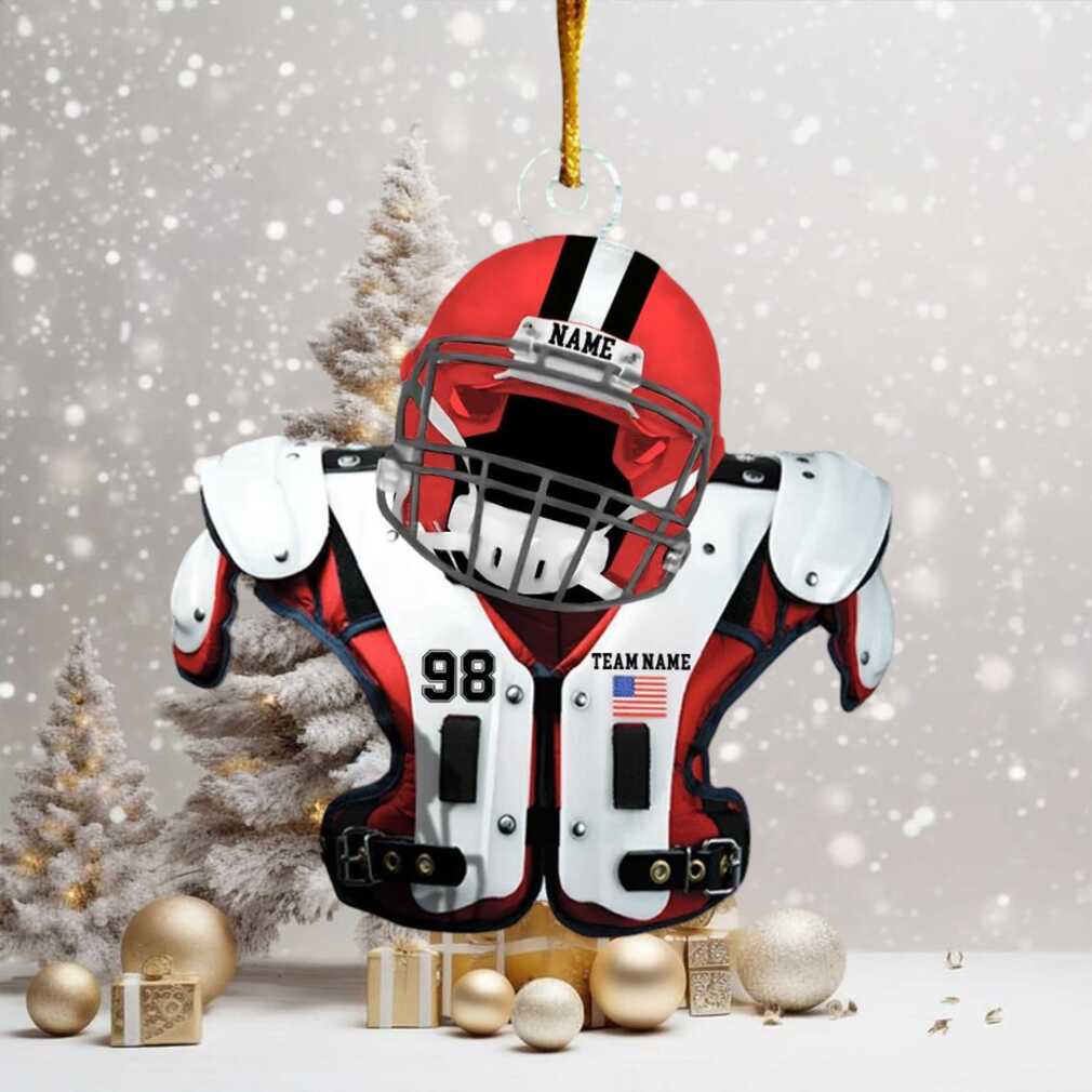 Personalized American Football Ornament Helmet and Shoulder Pads Personalized American Football Ornament Helmet and Shoulder Pads