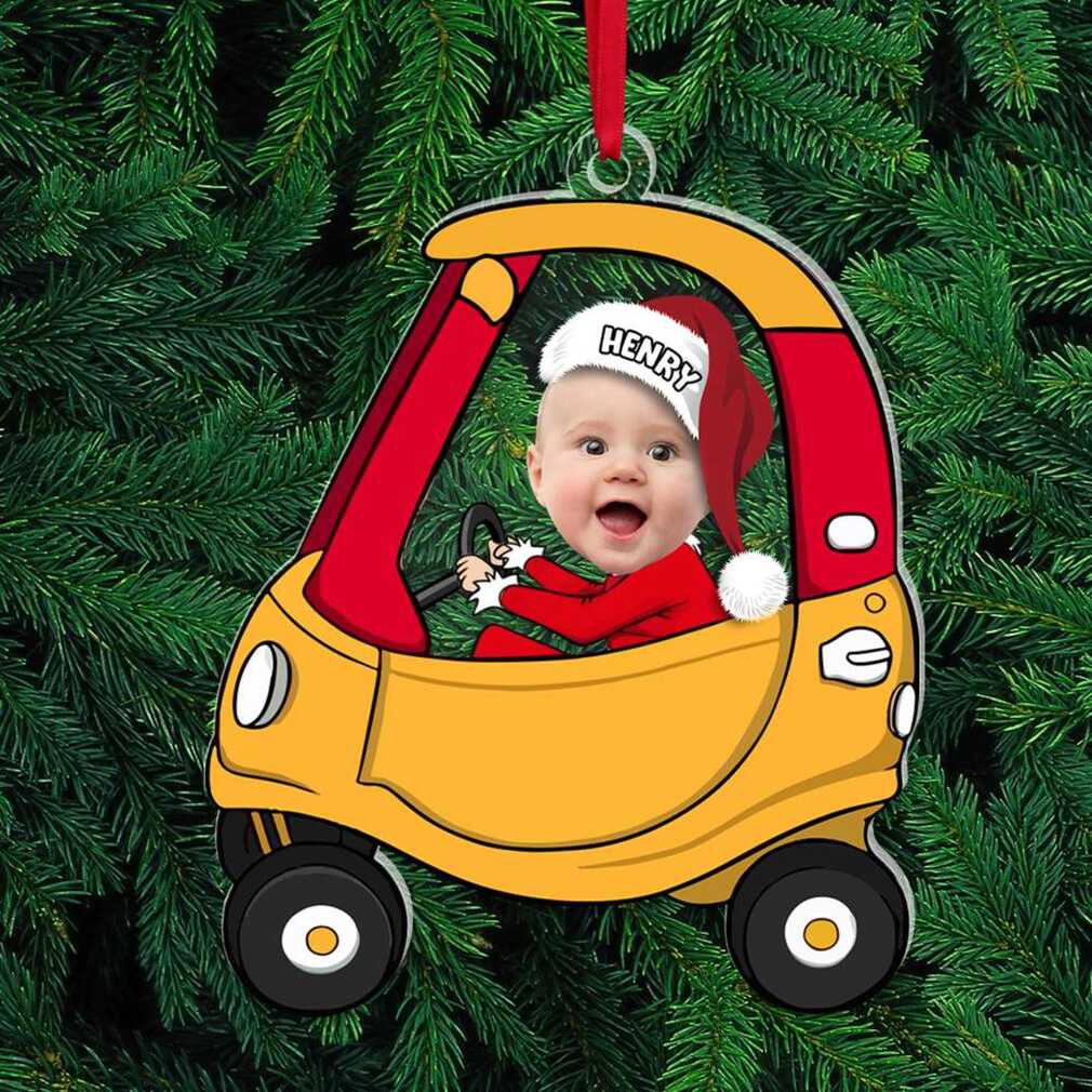 Personalized Baby’s First Christmas Car Ornament Personalized Baby’s First Christmas Car Ornament