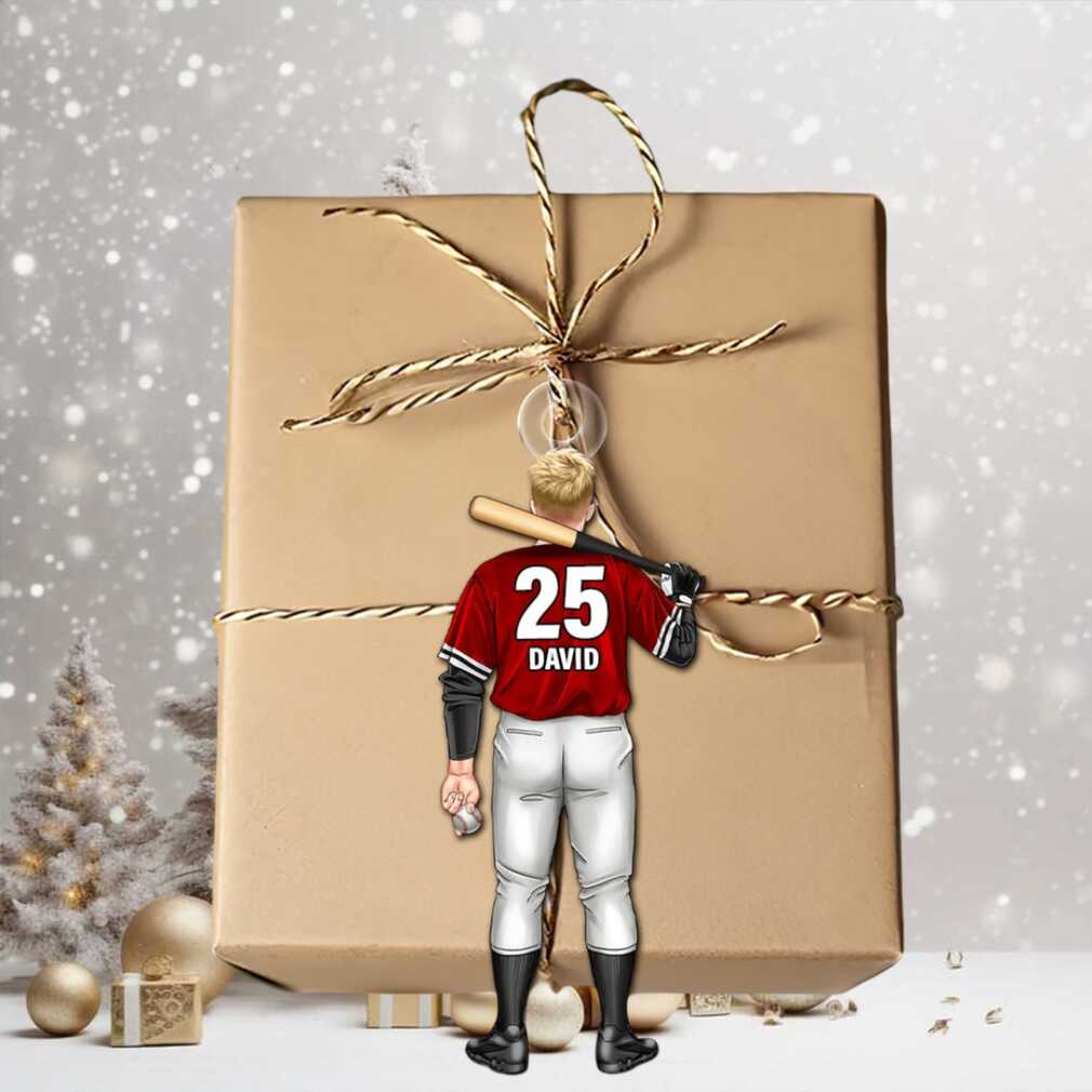 Personalized Baseball Player Ornament Personalized Baseball Player Ornament