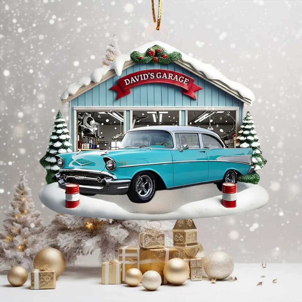 Personalized Car Garage Christmas Ornament Personalized Car Garage Christmas Ornament