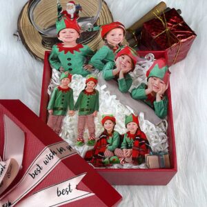 Personalized Christmas Elf Photo Ornaments