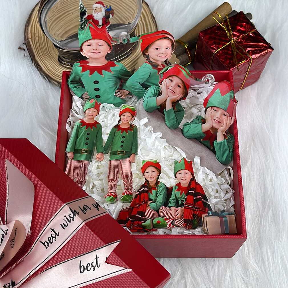 Personalized Christmas Elf Photo Ornaments Personalized Christmas Elf Photo Ornaments