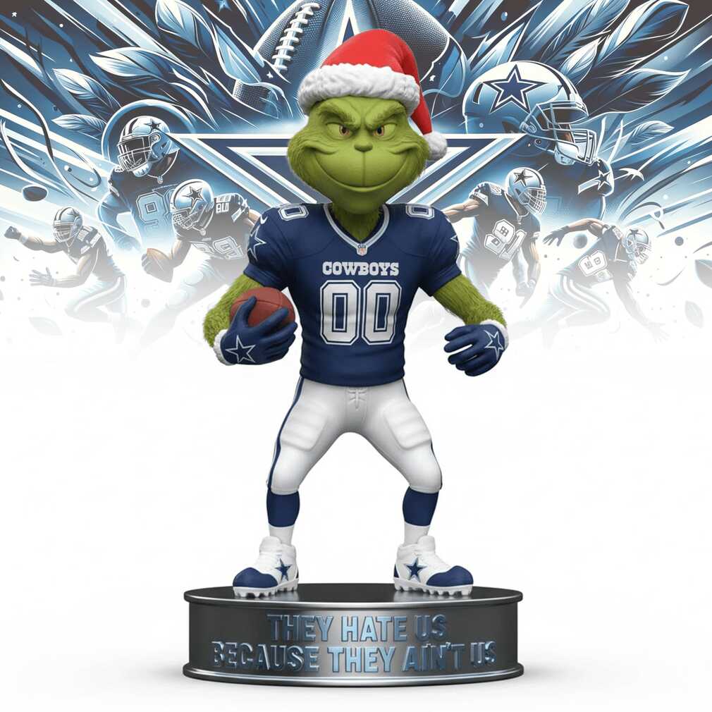 Personalized Dallas Cowboys Grinch Christmas Ornament Personalized Dallas Cowboys Grinch Christmas Ornament