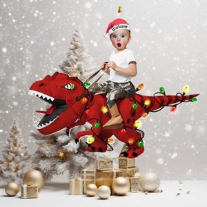 Personalized Dinosaur Christmas Ornament