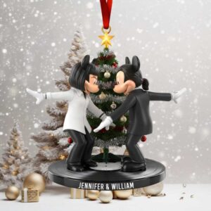 Personalized Disney Couple Christmas Ornament