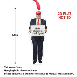 Personalized Donald Trump Acrylic Ornament Custom Trump with Your Text Ornament Christmas Tree Ornament 68317
