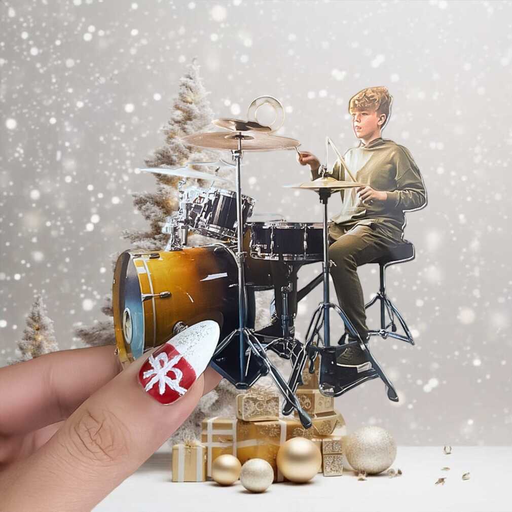 Personalized Drummer Christmas Ornament Personalized Drummer Christmas Ornament