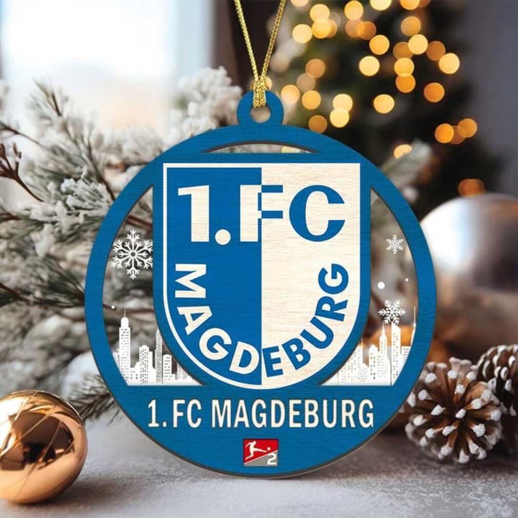 Personalized FC Magdeburg Christmas Tree Ornament Personalized FC Magdeburg Christmas Tree Ornament
