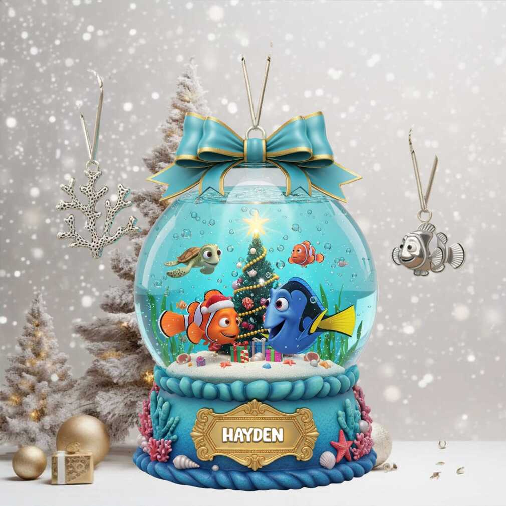 Personalized Finding Nemo Snow Globe Ornament Personalized Finding Nemo Snow Globe Ornament