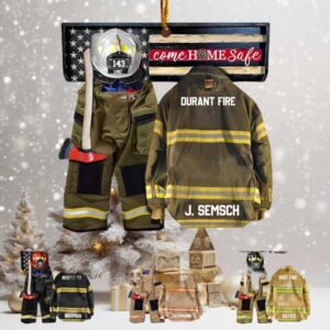 Personalized Firefighter Christmas Ornament