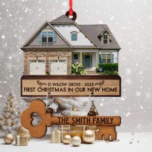 Personalized First Christmas In Our New Home Ornament