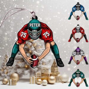 Personalized Football Ornament