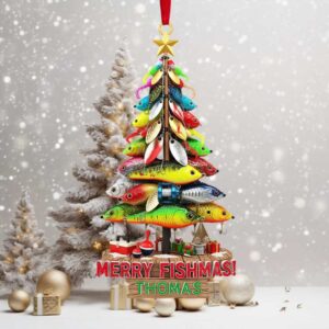 Personalized Gifts For Christmas, Fishing Lures Custom Shape Acrylic Ornament