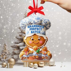 Personalized Gingerbread Family Christmas Ornament