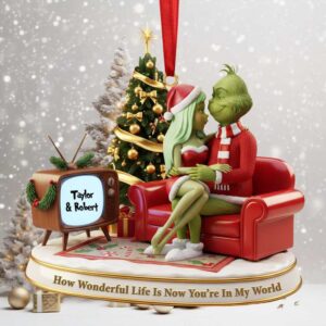 Personalized Grinch Couple Christmas Ornament