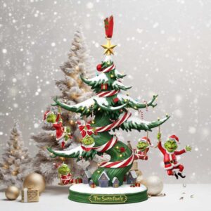 Personalized Grinch Family Christmas Ornament The Smith Family