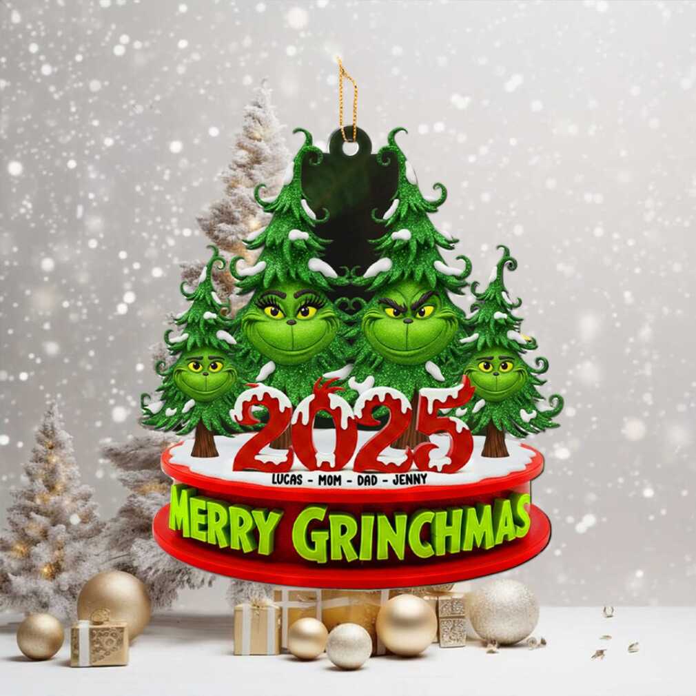 Personalized Grinch Family Ornament 2025 Personalized Grinch Family Ornament 2025