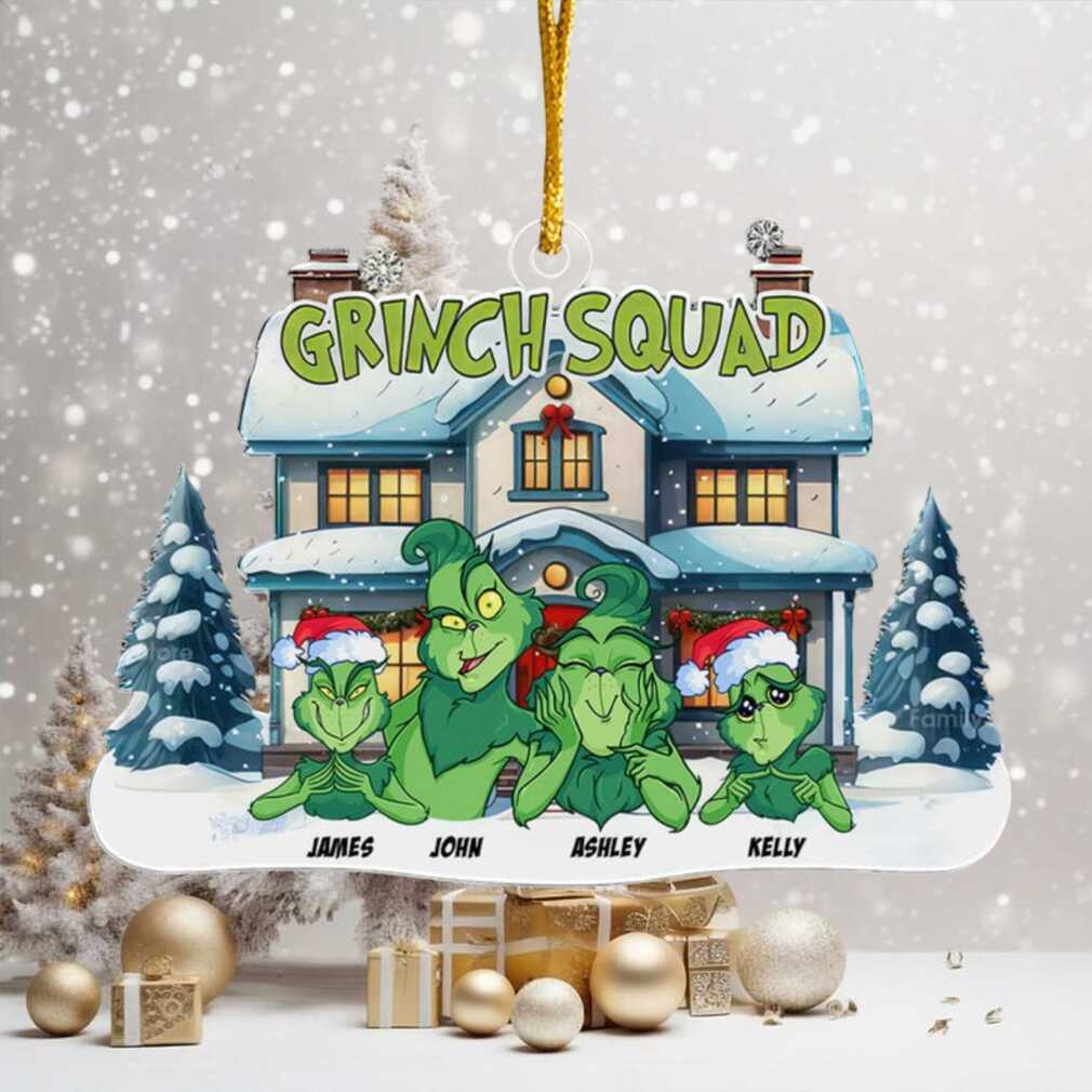 Personalized Grinch Squad Family Acrylic Christmas Ornament Personalized Grinch Squad Family Acrylic Christmas Ornament