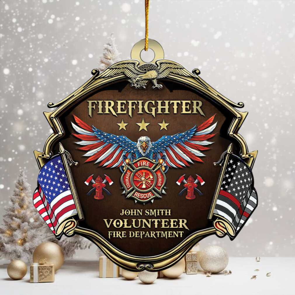 Personalized John Smith Volunteer Fire Department Ornament Personalized John Smith Volunteer Fire Department Ornament