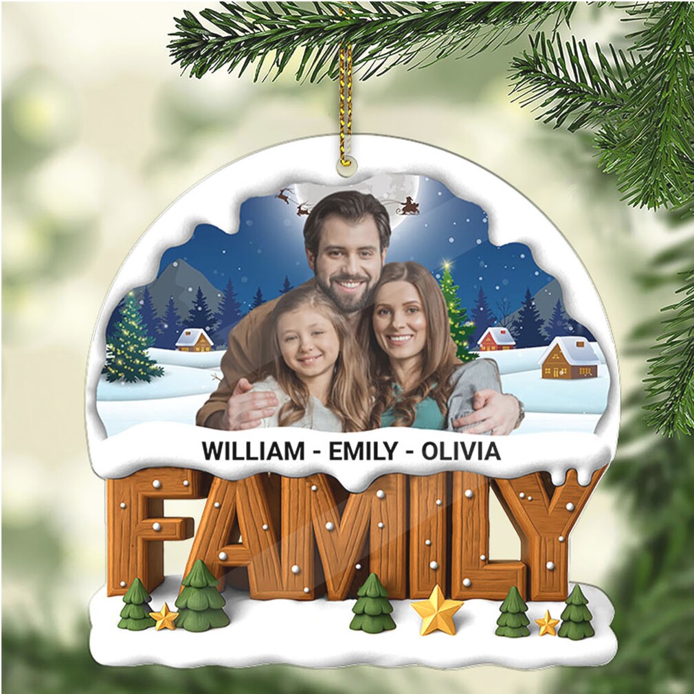 Personalized Photo Upload Family Acrylic Ornament Custom Family Christmas Ornament Personalized Photo Upload Family Acrylic Ornament Custom Family Christmas Ornament